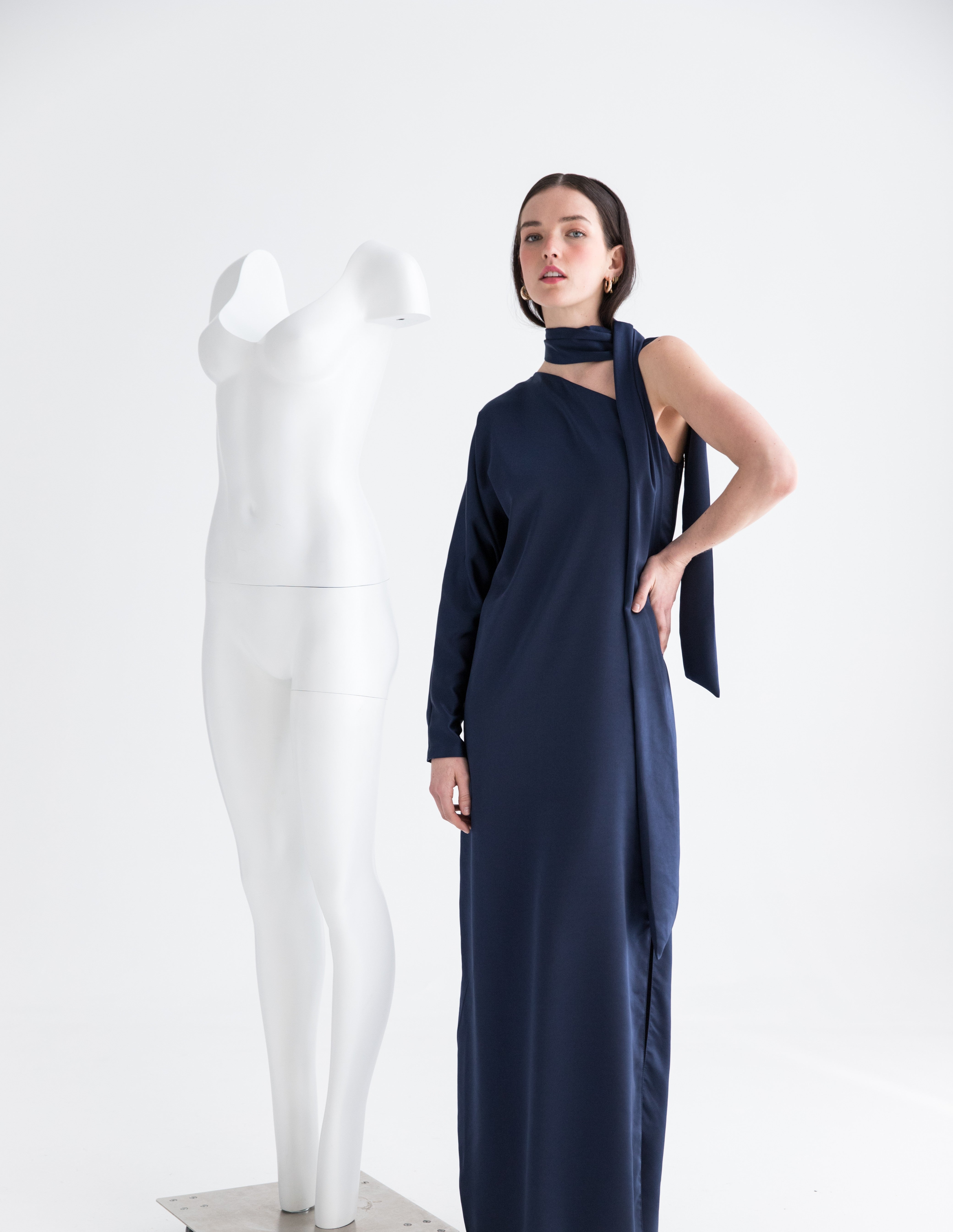 Navy Blue Gown